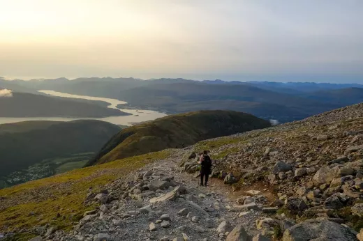עצה בעת הליכה בשביל הר